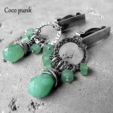 Klipsy wykonane ze srebra pr 925, oksydowanego i polerowanego W KuferArt.pl