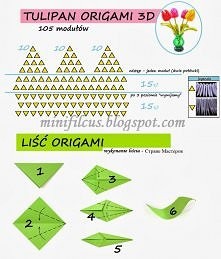 tulipanki z origami