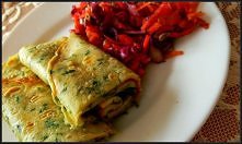 Idealne na wiosnę naleśniki ze szpinakiem i pesto -kliknij w zdjęcie