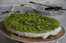 Kruchy torcik kiwi - lekki i orzeźwiający :)