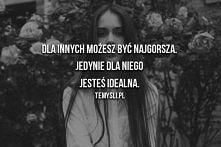 bo najważniejsze, to mieć przy sobie osobę która Cię kocha.