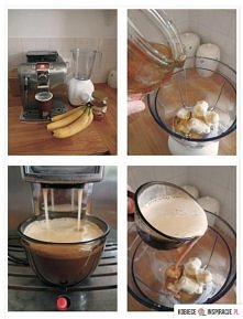 Mrożona kawa bananowa z ble...