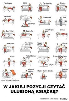 z książką każda pozycja jest wygodna :P
