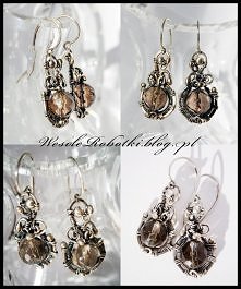 Ręcznie wykonane kolczyki w...