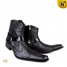 Mens Designer Dress Boots Black CW701103
