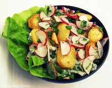 Sałatka z młodych ziemniaków z rzodkiewką