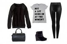 Czarny causal. Kliknij w zdjęcie by zobaczyć z czego składa się ta stylizacja.