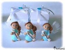 Aniołki z napisem "Dziękuję" :) z pudełeczkiem