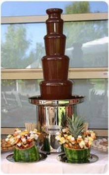 Fontanna czekolady jako atr...