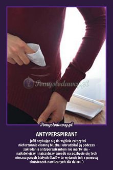 Na ślady po antyperspirancie