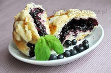 Ciasto:

510 g mąki pszennej
 25 g  drożdży
250 ml ciepłego mleka
80 g cukru pudru
60 g miękkiego masła
szczypta soli
3 roztrzepane jajka odłożyć 5 łyżek
Nadzienie:

400 g jagód...