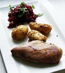 Pierś z kurczaka w marynacie miodowo-musztardowej