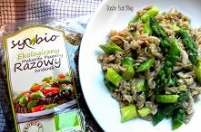 Taste Eat DIETETYCZNIE: Makaron razowy Symbio ze szparagami