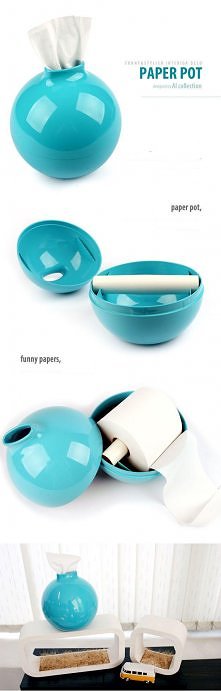 Ciekawy uchwyt na papier to...