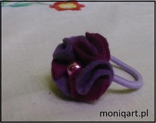 gumka do włosów z ozdobą z ...