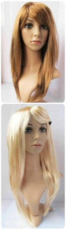 2 sztuki peruka BLONDYNKA BRUNETKA przebranie