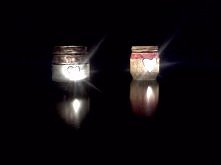 Świeczniki zrobione za pomo...