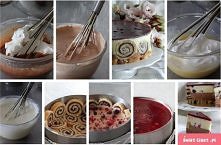 Zrolowane ciasto -Tort
Składniki na roladę biszkoptową:

6 jajek
6 łyżek mąki pszennej
6 łyżek drobnego cukru do wypieków
½ łyżeczki proszku do pieczenia
dodatkowo - 3/4 słoiczk...