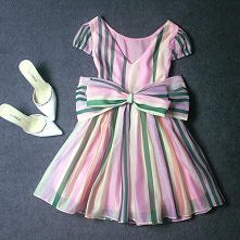 RETRO STYLE COLORFUL STRIP ...