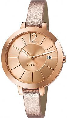 Zegarek w złotym kolorze na paseczku.