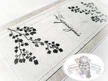 Zaproszenie ślubne hand made
Wzór zaproszenia w bieli oraz beżu. Napis stemplowany. Dodatkowym zdobieniem są przeszycia oraz mieniące się drobne kryształki. Tekst wewnątrz druko...