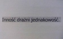 "jestem inny szanowni ...