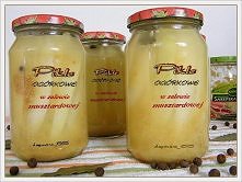 Składniki :
3 kg ogórków nasienników
5 szklanek wody
1 szklanka octu  10%
1¹⁄³ szklanki cukru
1 łyżka soli
1 liść laurowy
5 ziaren ziela angielskiego
1 łyżka gorczycy
1-2 łyżecz...