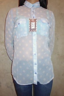 Słodka koszula w kropki :)