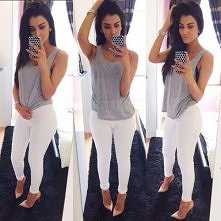 chyba zapoluje na biale jeansy, sliczne sa, chociaz nieco ryzykowne :D