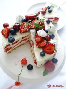 sernik z owocami