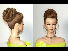 Prom hairstyle. Messy updo ...