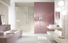 Baletia/Arole Bianco, Grys - płytki łazienkowe z motywem kwiatowym