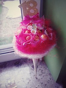 Pomysł na prezent 18-stkowy ^^
Bukiecik z chupa chupsów