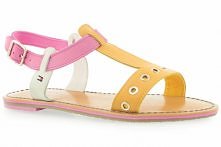Tommy Hilfiger - SANDAŁY TOMMY HILFIGER SIENNA 8A WARM APRICOT SHOCKING PINK WHISPER WHITE