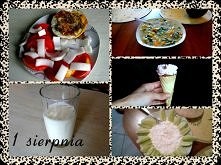 Śniadanie:

Jajko sadzone + chleb żytni pełnoziarnisty (Oskroba) + pomidory + cebula

II śniadanie

Kefir naturalny (K-Classic, Kaufland)

Obiad:

Zupa jarzynowa z fasolką i kal...