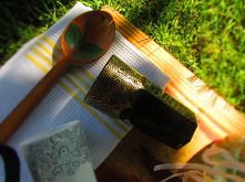 Kubek ręcznie malowany złot...