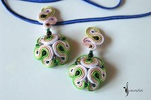 Kolczyki sutasz 3D z zielonym :)