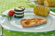 Grillowana cukinia z kozim serem na oleju rzepakowym