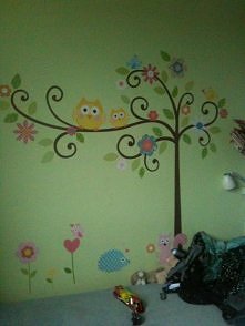 Moja sciana przed remontem ;) Fajna? Tak, wiem wydaje sie dziecinna ale fajnie rozweselala nudne sciany.