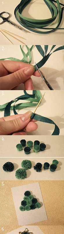 diy kartka z choinką