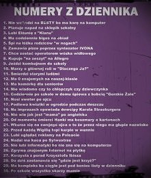 numerki z dziennika