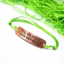 bransoletka z napisem