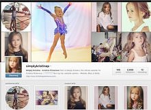 #Kristina Pimienova #mała modelka #zdolna akrobatka #śliczna 9 latka