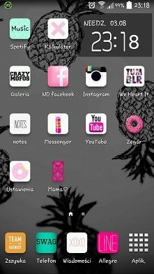 Moje home screen-y ^_^