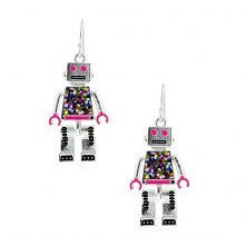 Kolczyki roboty w stylu lego