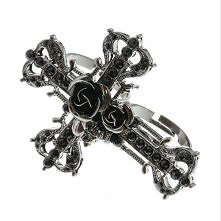 Pierścionek na dwa palce w kolorze oksydy. Mam i polecam