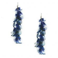 Kolczyki piórka boa