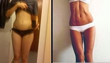 po lewej stronie to ja obecnie...
po prawej mój cel ^^ (taki brzusio i nogi ... marzenie !)