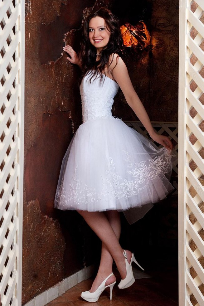 Короткое свадебное платье Жаннет