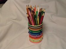 Eko pojemnik na biurko na kredki, długopisy i inne. Do sprzedania.